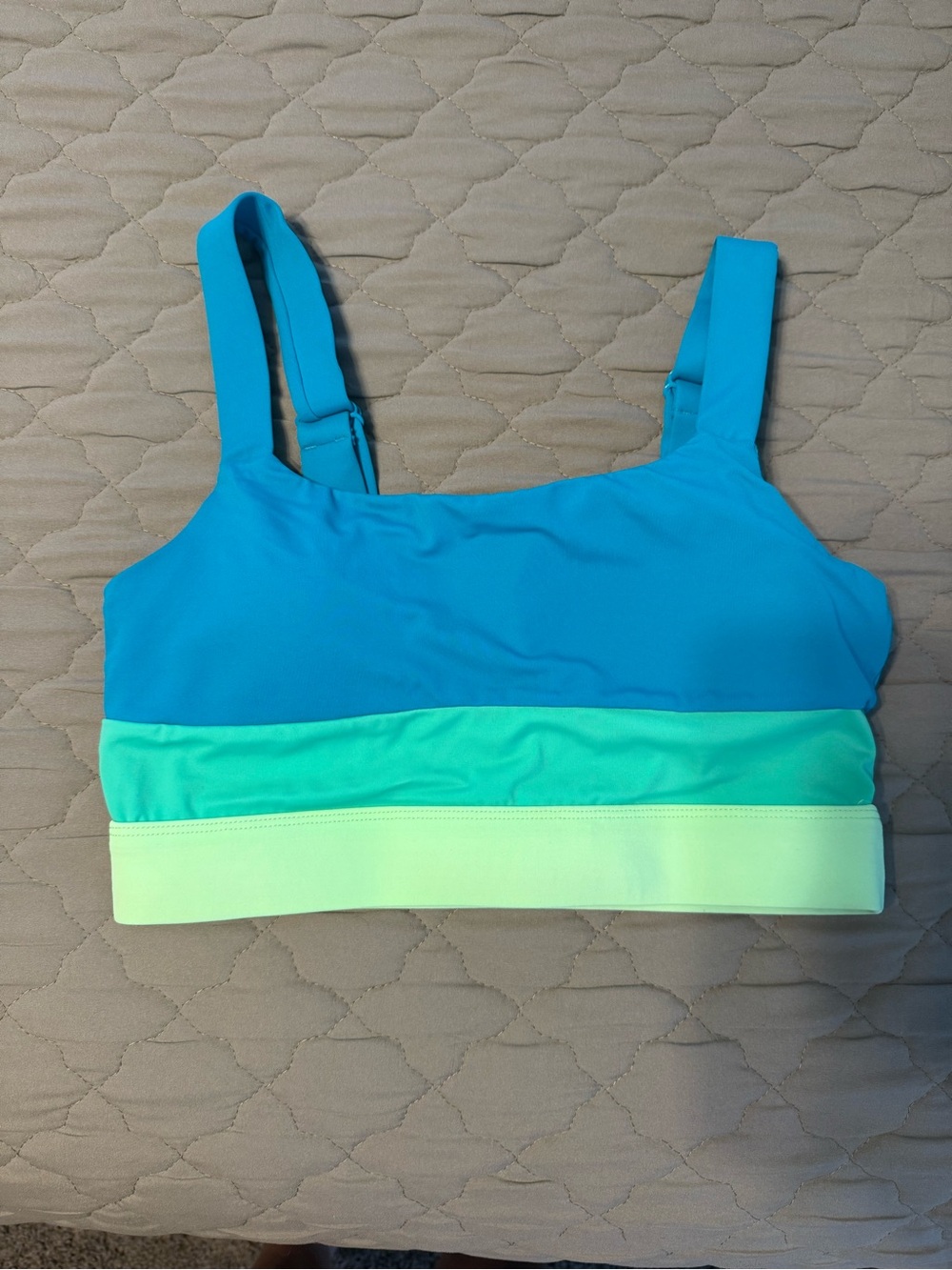 KIAVA Colorblock Swim Top - Turquoise, Mint & Light Mint